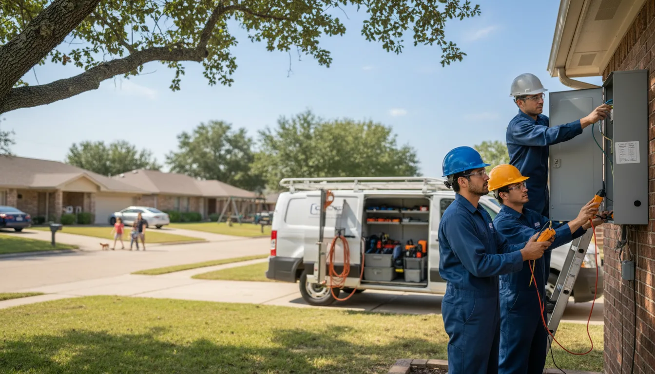 Certified electrician providing emergency electrical services in Flensburg, MN